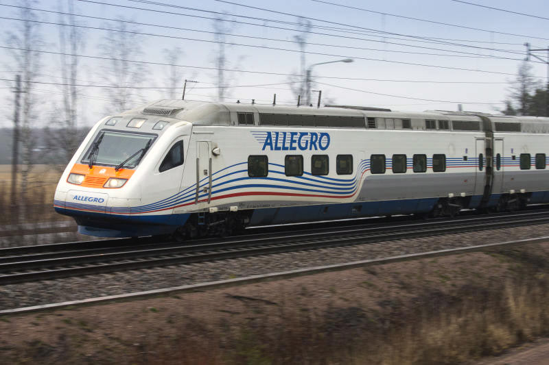 Поезд "Аллегро" Санкт-Петербург - Хельсинки