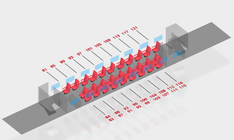 Схема мест в сидячем двухэтажном вагоне ржд