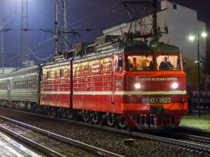 Поезд Крымской железной дороги в 2023 году